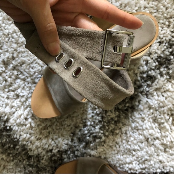 Rag & Bone Damien wedge in warm gray suede - Picture 3 of 10